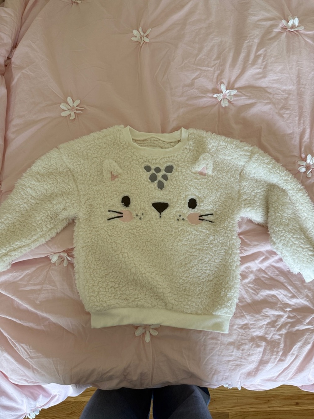 Little sleepies leopard Sweatshirt with Pink Accents